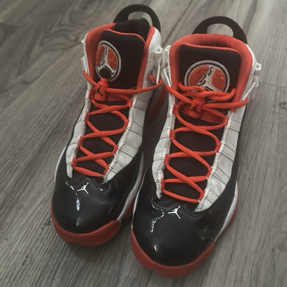 Black and Red High-Top Sneakers